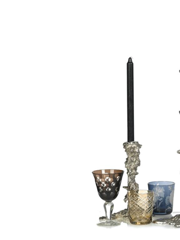 POLSPOTTEN Kandelaar Drip Silver Large | van €100, nu, Huis en Inrichting, Woonaccessoires | Kandelaars en Kaarsen, POLSPOTTEN