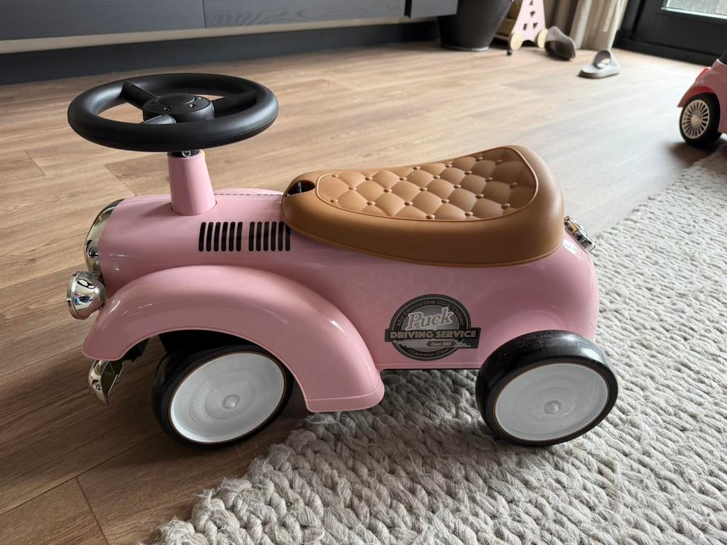Puck fiat 500 loopauto roze, Ophalen of Verzenden, Nieuw