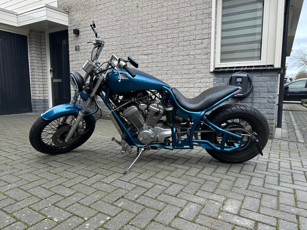 Unieke Custom Honda Shadow 600 Chopper/Bobber, Motoren, Motoren | Honda, 2 cilinders, Chopper, Particulier