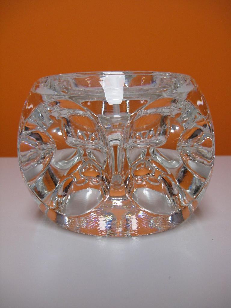 vintage spaceage glazen kandelaar Sklo Union Tjechië, Ophalen of Verzenden