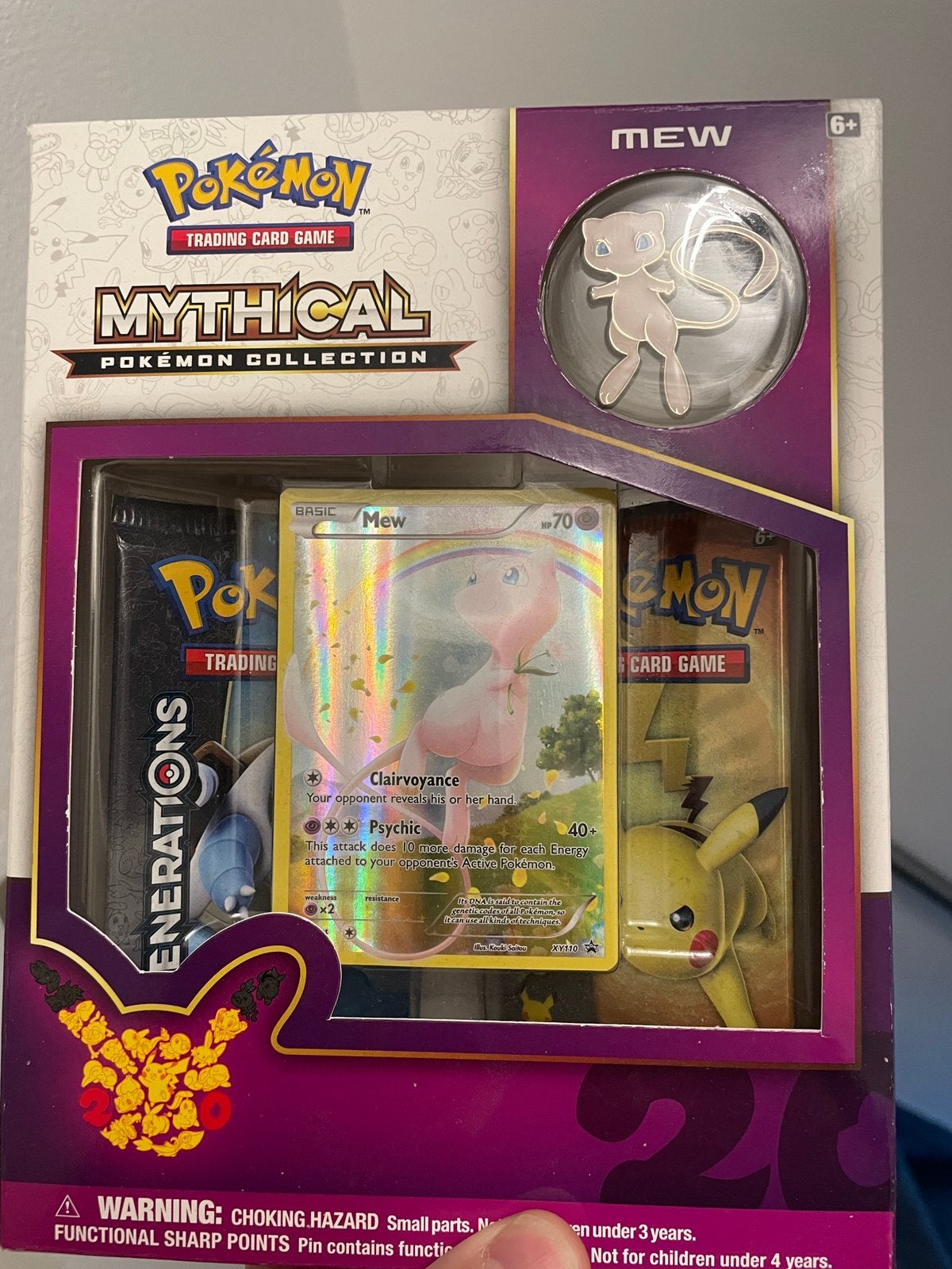 Pokémon 20th Anniversary Mythical Collection Mew, Ophalen of Verzenden, Nieuw