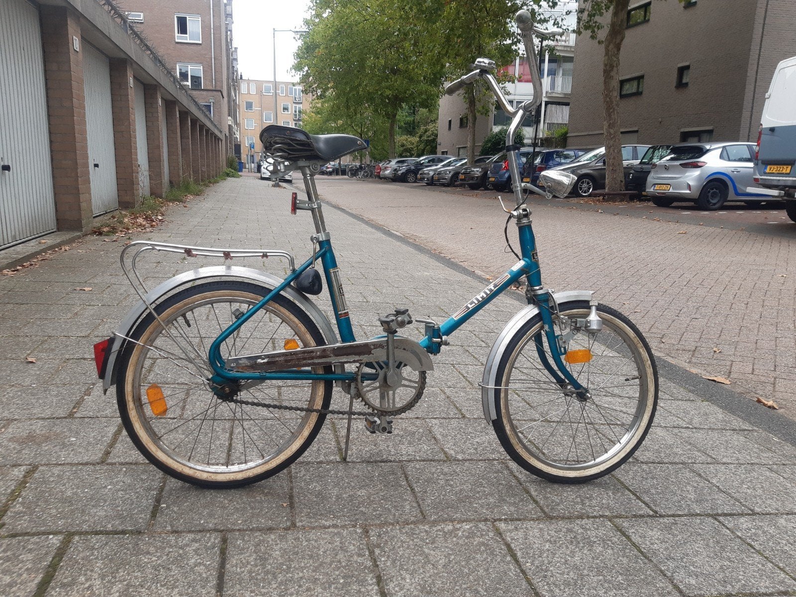 opvouw fiets, Fietsen en Brommers, Fietsen | Vouwfietsen, Ophalen, Gebruikt, Totaal opvouwbaar