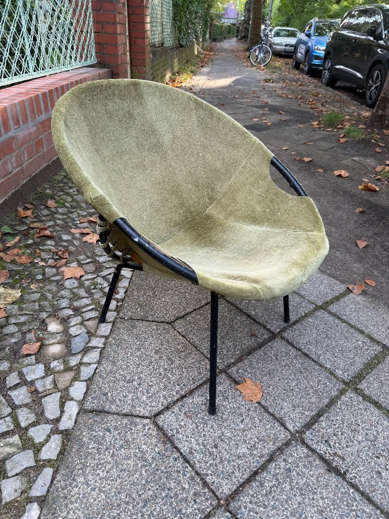 Balloon Chair Lusch & Co Duitsland Sixties Vintage, Ophalen, Gebruikt, Vintage Sixties Spage Age Japandi, 75 tot 100 cm