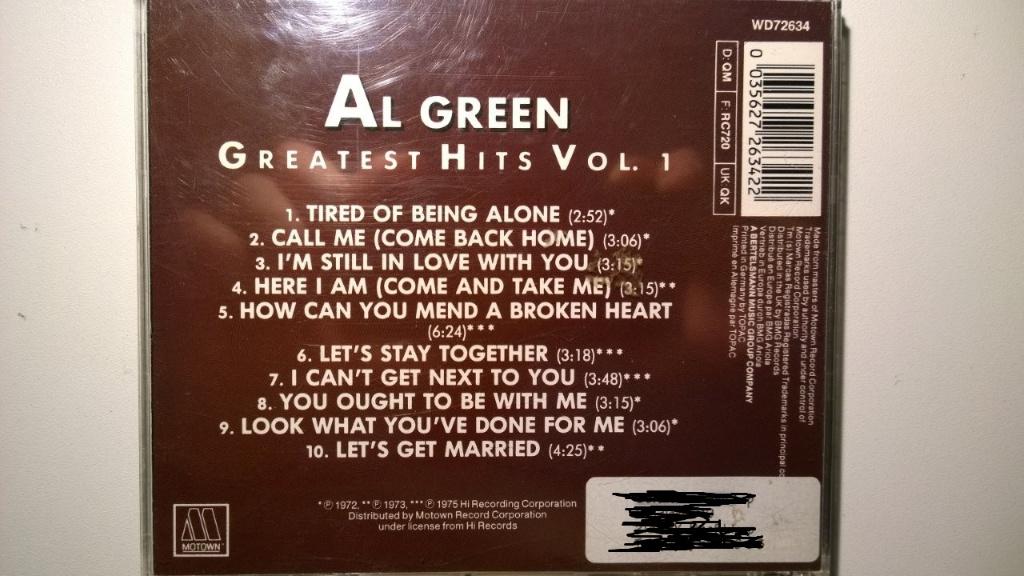 Al Green - Greatest Hits Volume 1, Ophalen of Verzenden, 1970 - 1979, Zo goed als nieuw, Soul of Nu Soul