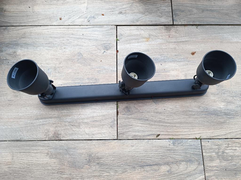 Hektar Ikea, Huis en Inrichting, Lampen | Spots, Gebruikt, Metaal of Aluminium, Zwart, Ophalen of Verzenden