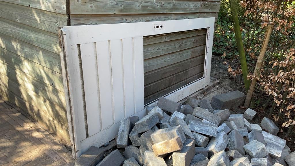 Gratis Deur, Tuin en Terras, Tuinhuizen, Gebruikt, Schuur, Minder dan 200 cm, Zonder ramen
