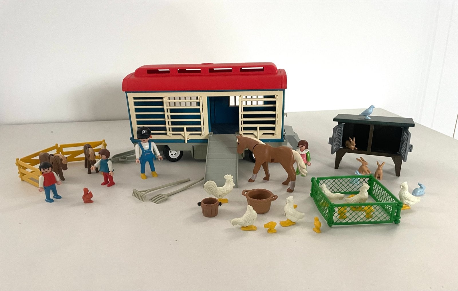 Playmobil Boerderij Set met Dieren en Trailer, Ophalen of Verzenden, Gebruikt