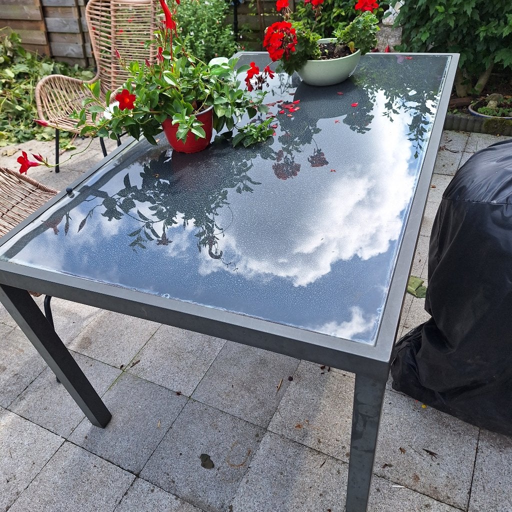 Glazentuintafel, Ophalen, Rechthoekig