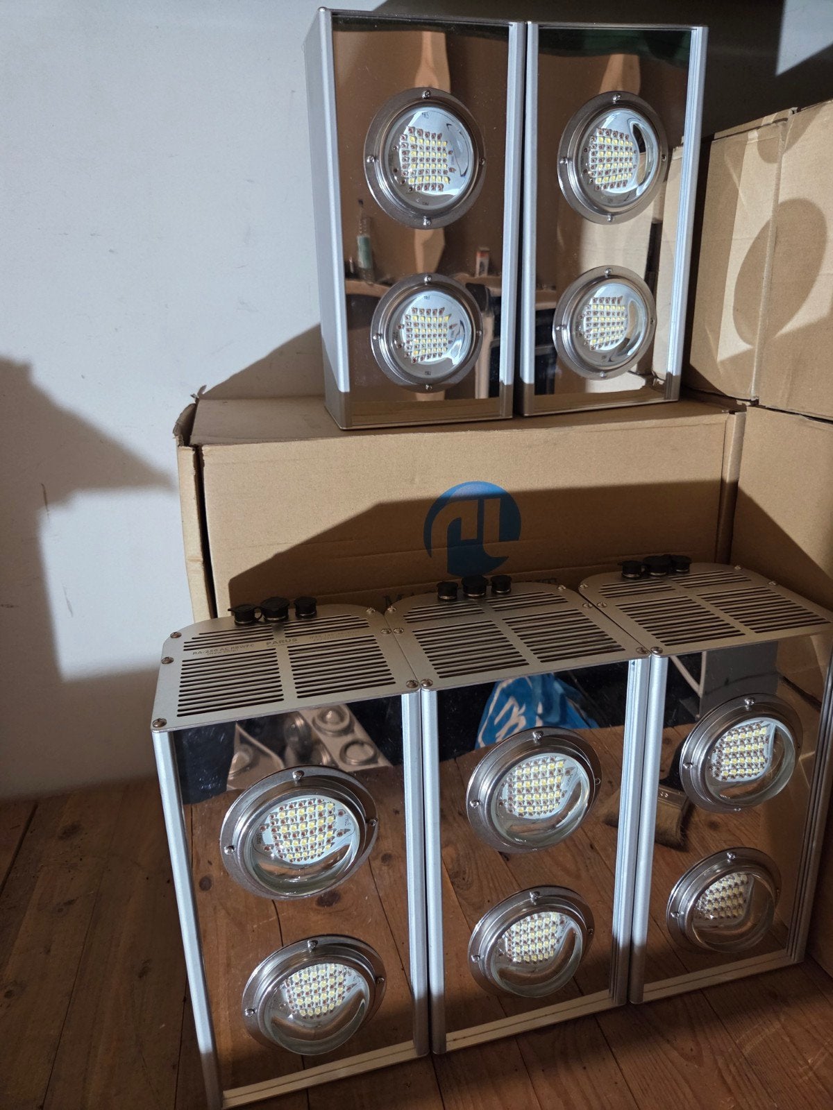 7 x led kweeklampen parus ra-250ac rbwfc /dimlux lumatek, Ophalen, Zo goed als nieuw, Kweeklamp