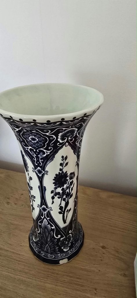Delfs blauw kasteel + zomer- en winterbord, Ophalen