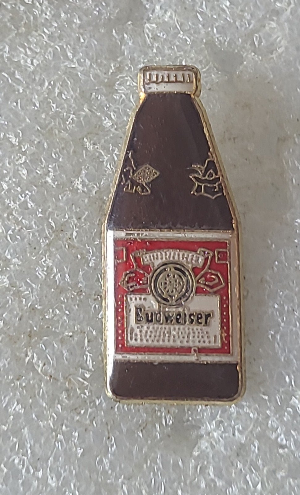 Vintage Budweiser Bierflesje Pin - Verzamelaarsitem, Verzenden