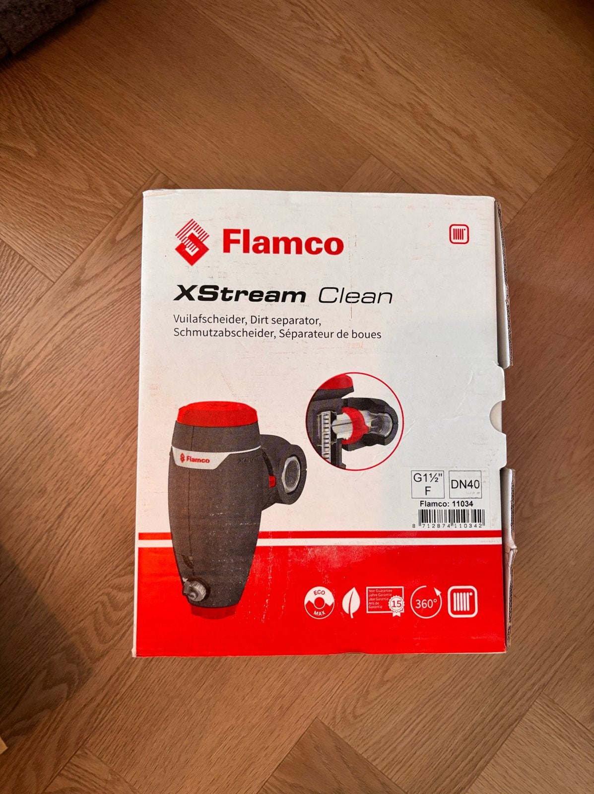Flamco XStream Clean Vuilafscheider G1½" DN40, Ophalen of Verzenden, Nieuw, Overige typen