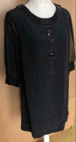 Monsoon jurk/tuniek maat 40 zijde, Kleding | Dames, Maat 38/40 (M), Zwart, Ophalen of Verzenden, Zo goed als nieuw