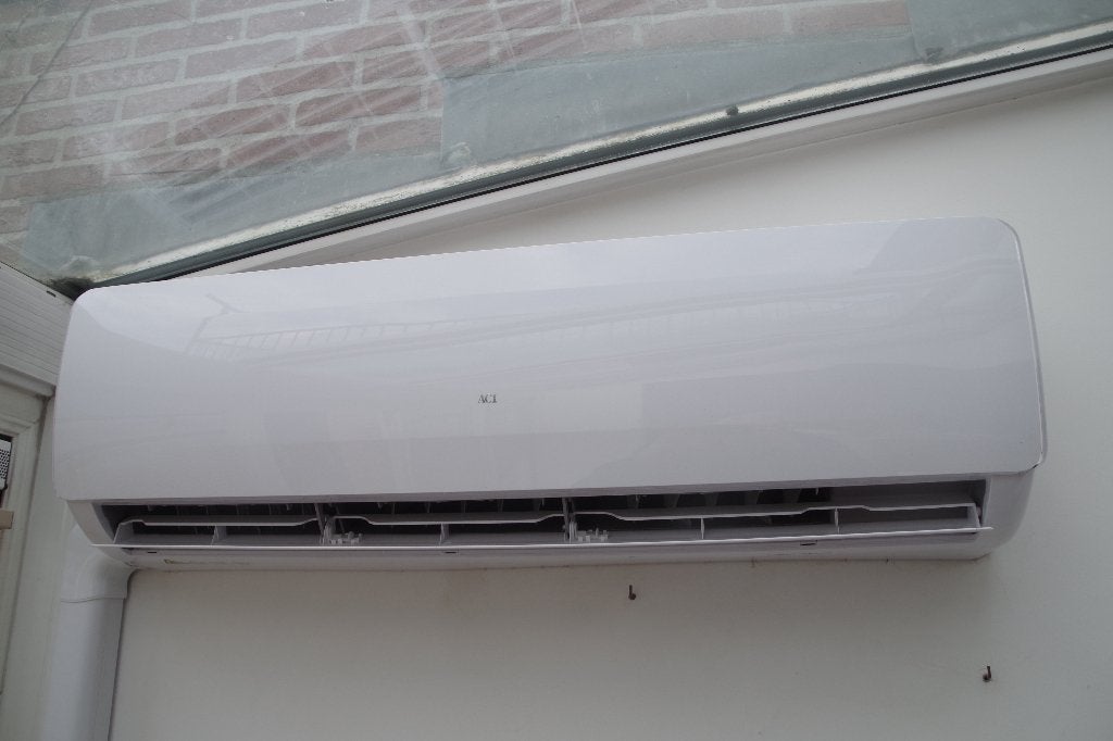 Wandairco 7KW merk AC1, multi split type incl. ombouw, Witgoed en Apparatuur, Airco's, Ophalen, Timer, 3 snelheden of meer, Gebruikt