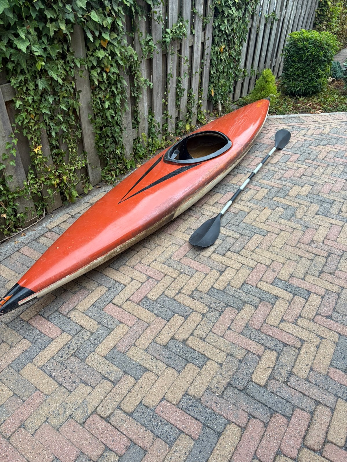 Kano 1 persoon met peddel, Ophalen, Gebruikt, Eén persoon, Met peddels