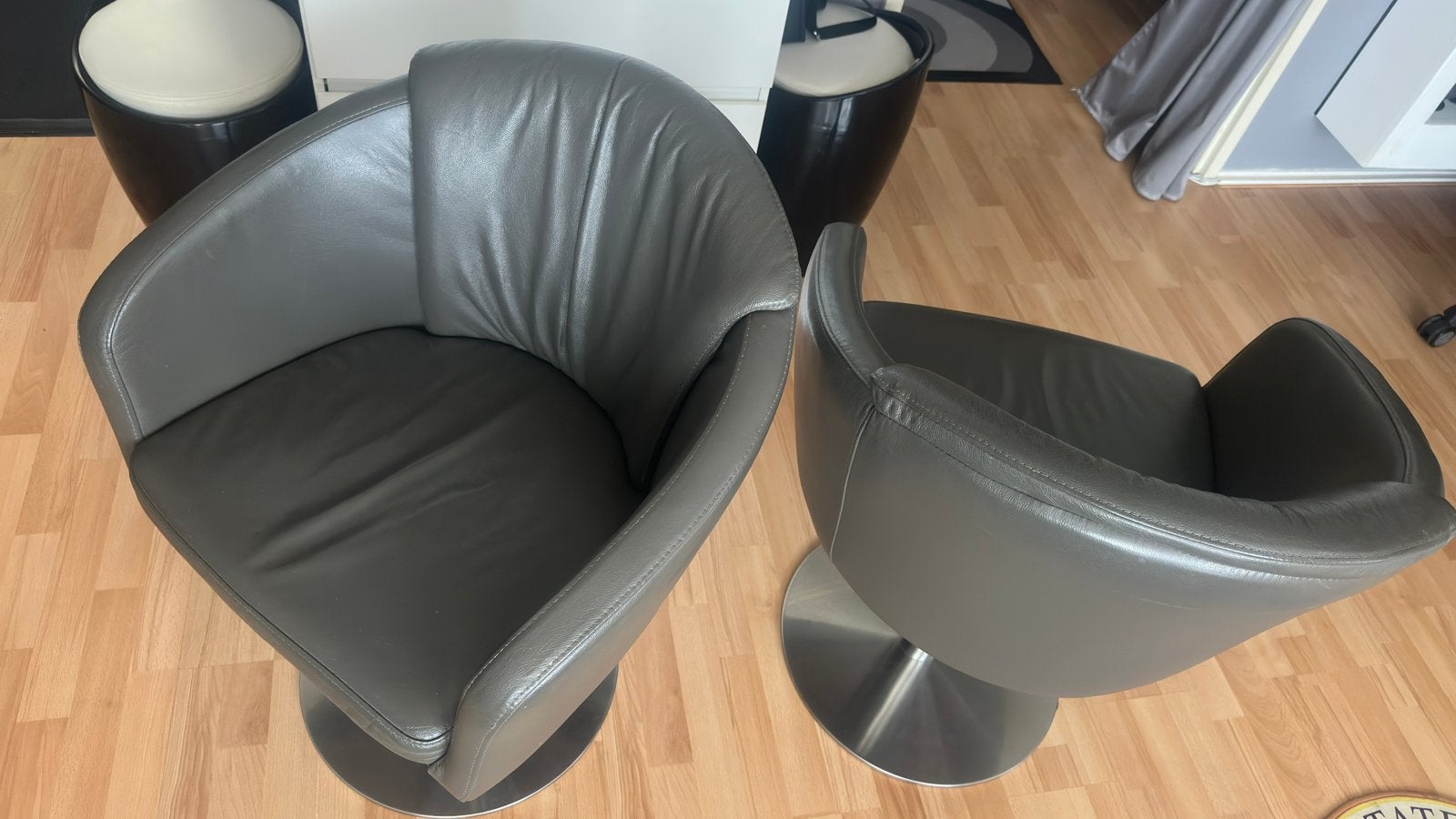 Kantoor draai stoelen, Ophalen, Grijs