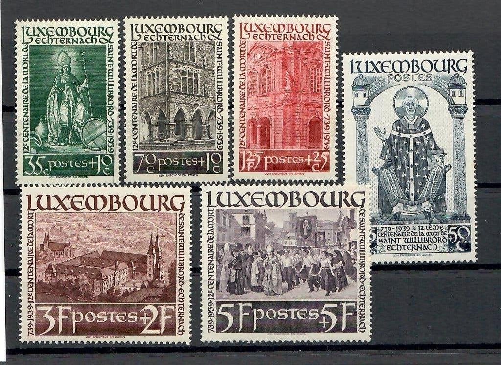Luxemburg Michel 309-314 * 1200 jaar overlijden Willibrord, Verzenden, Luxemburg