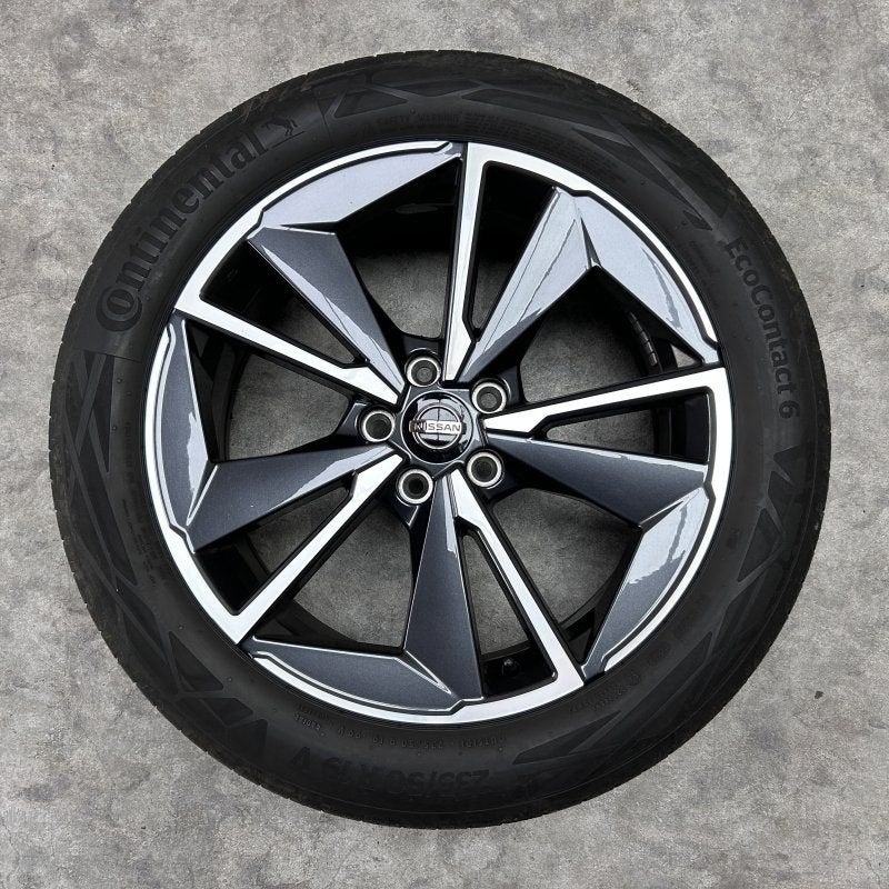 19 inch originele velgen + zomerbanden Nissan Qashqai 6UA3A, Auto-onderdelen, 19 inch, Gebruikt, -, -