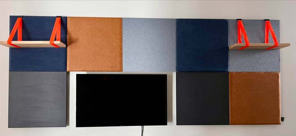 Dock Four wandpanelen (8) met montagesysteem en planken, Huis en Inrichting, Ophalen, Zo goed als nieuw
