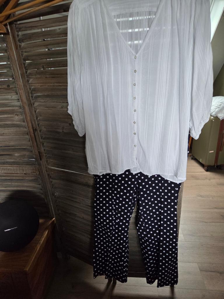 Yesta curve blouse en robell broek 44/46, Ophalen of Verzenden, Zo goed als nieuw, Maat 42/44 (L), Lang