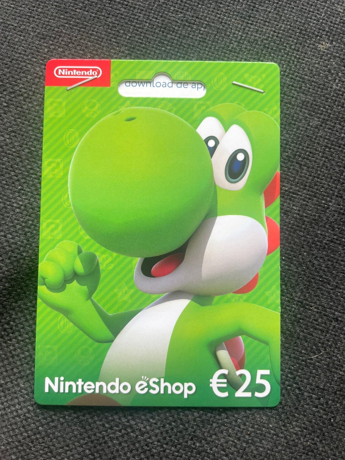Ongebruikte nintendo eshop card 25euro, Eén persoon, Cadeaubon