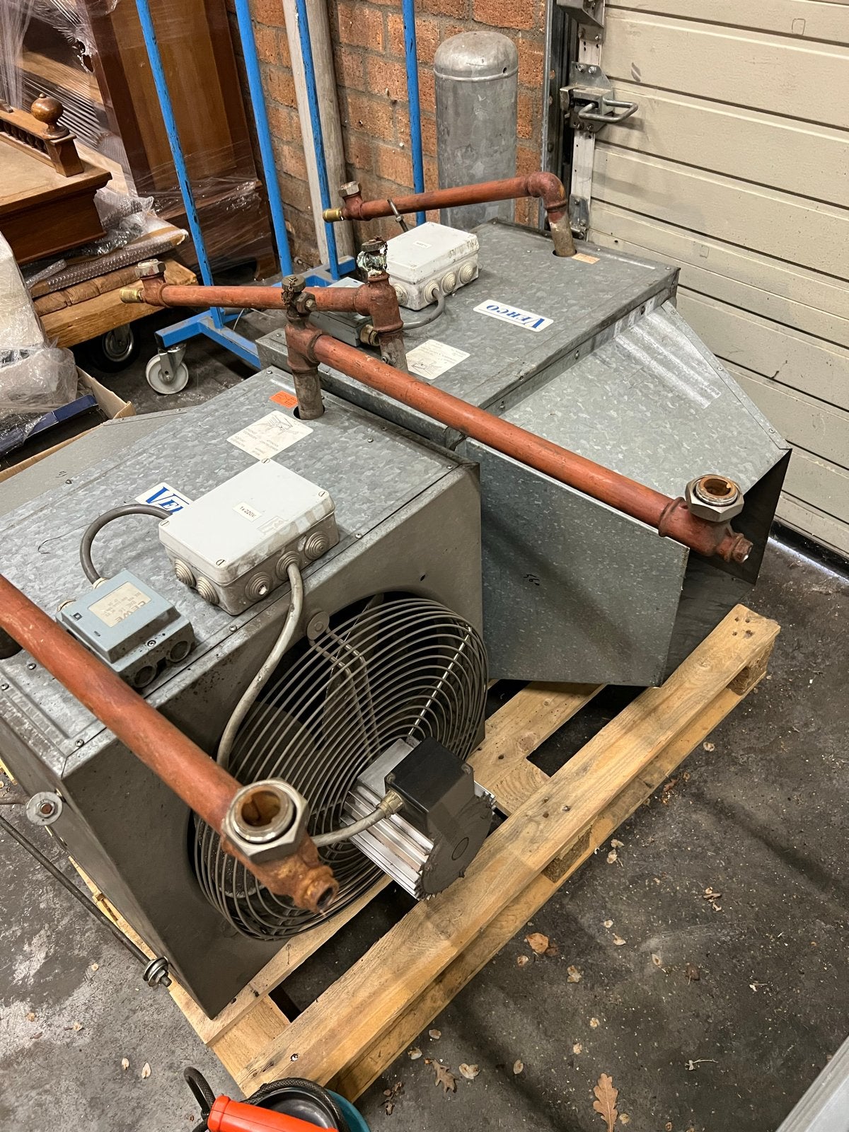 2x Verco Gasheaters - Industriële Verwarming, Doe-het-zelf en Verbouw, Verwarming en Radiatoren, Ophalen, Gebruikt, Minder dan 30 cm