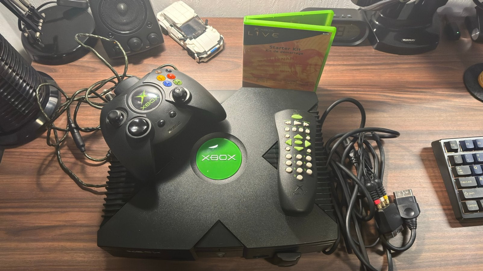 Xbox Original Bundle, Spelcomputers en Games, Spelcomputers | Xbox Original, Ophalen of Verzenden, Zo goed als nieuw, Met 1 controller