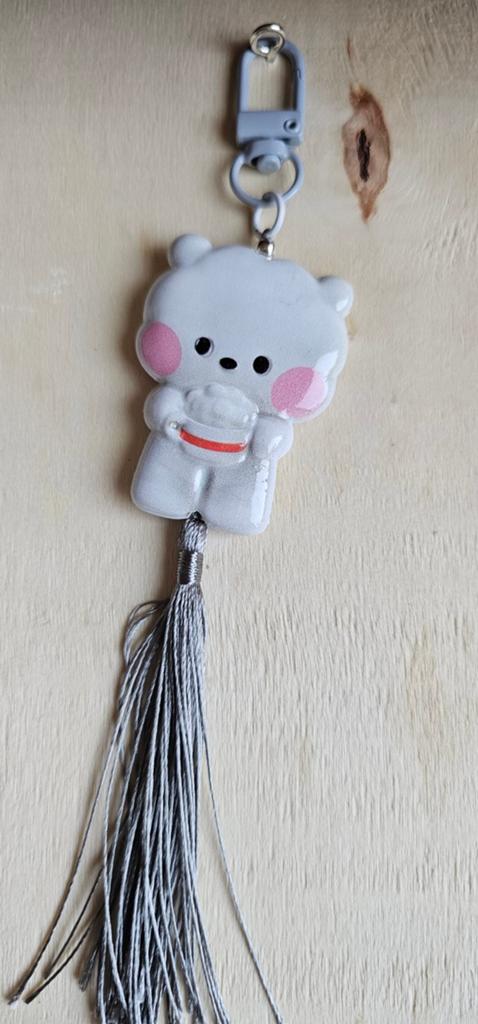 Leuke BT21, bts sleutelhanger met kwastje, Ophalen of Verzenden, Nieuw, Knuffel of Figuurtje