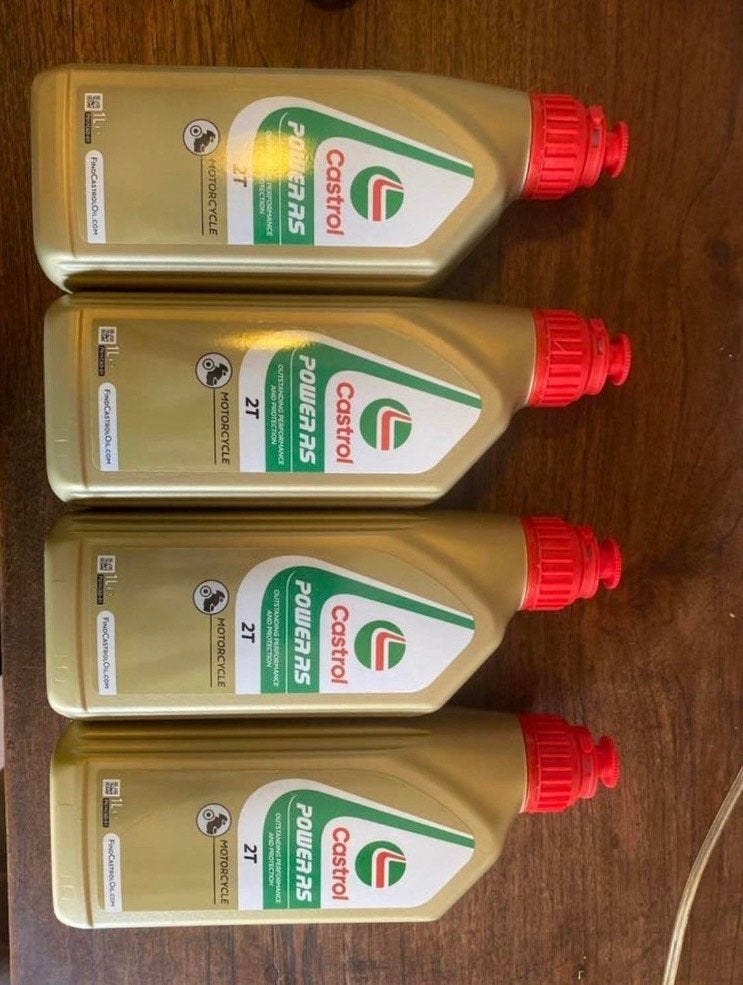 Castrol Power RS 2T Motorolie - 4x 1L Flessen, Verzenden