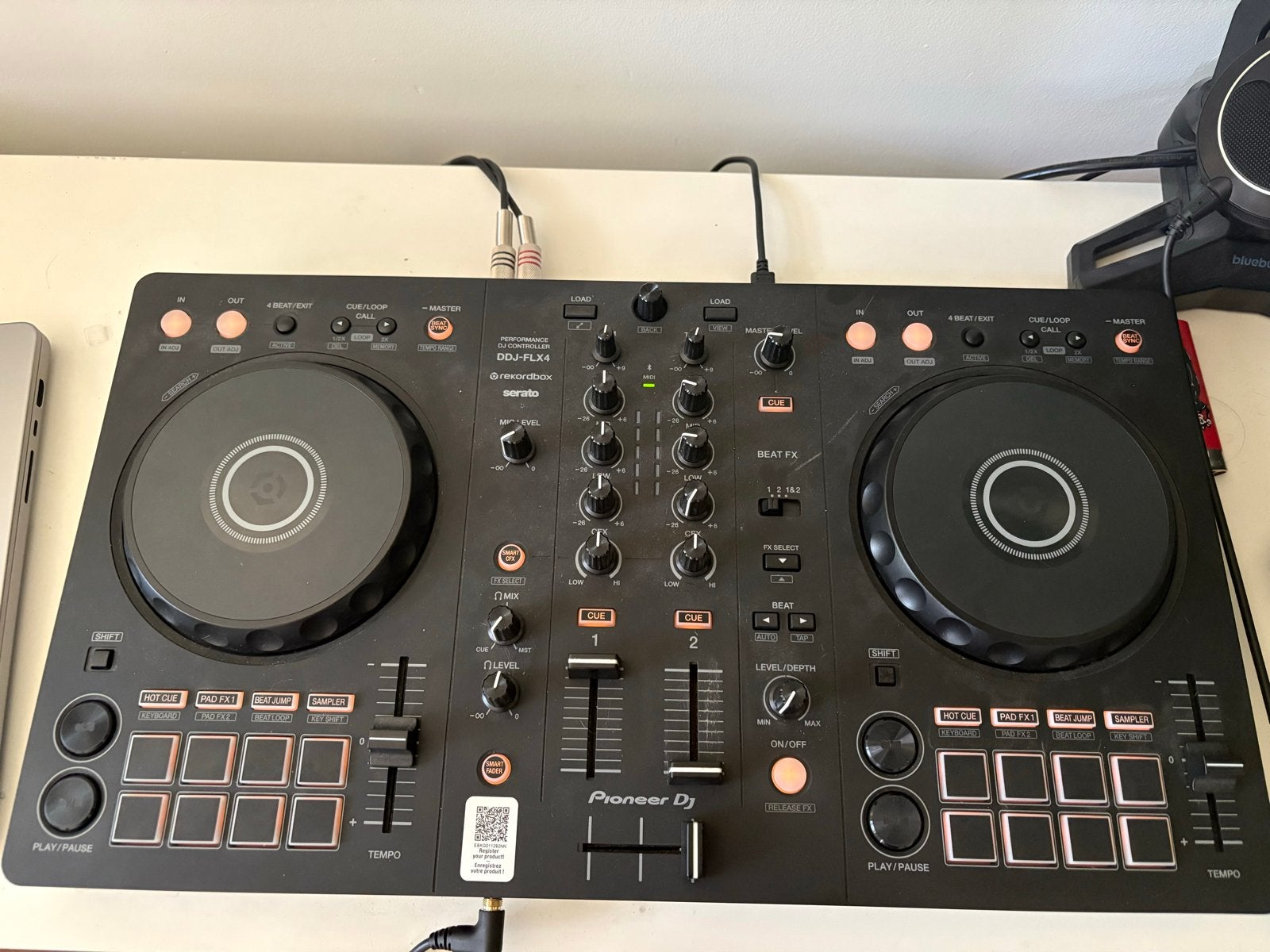 Pioneer DJ DDJ-FLX4 DJ-controller + bag, Ophalen, Zo goed als nieuw, Dj-set, Pioneer