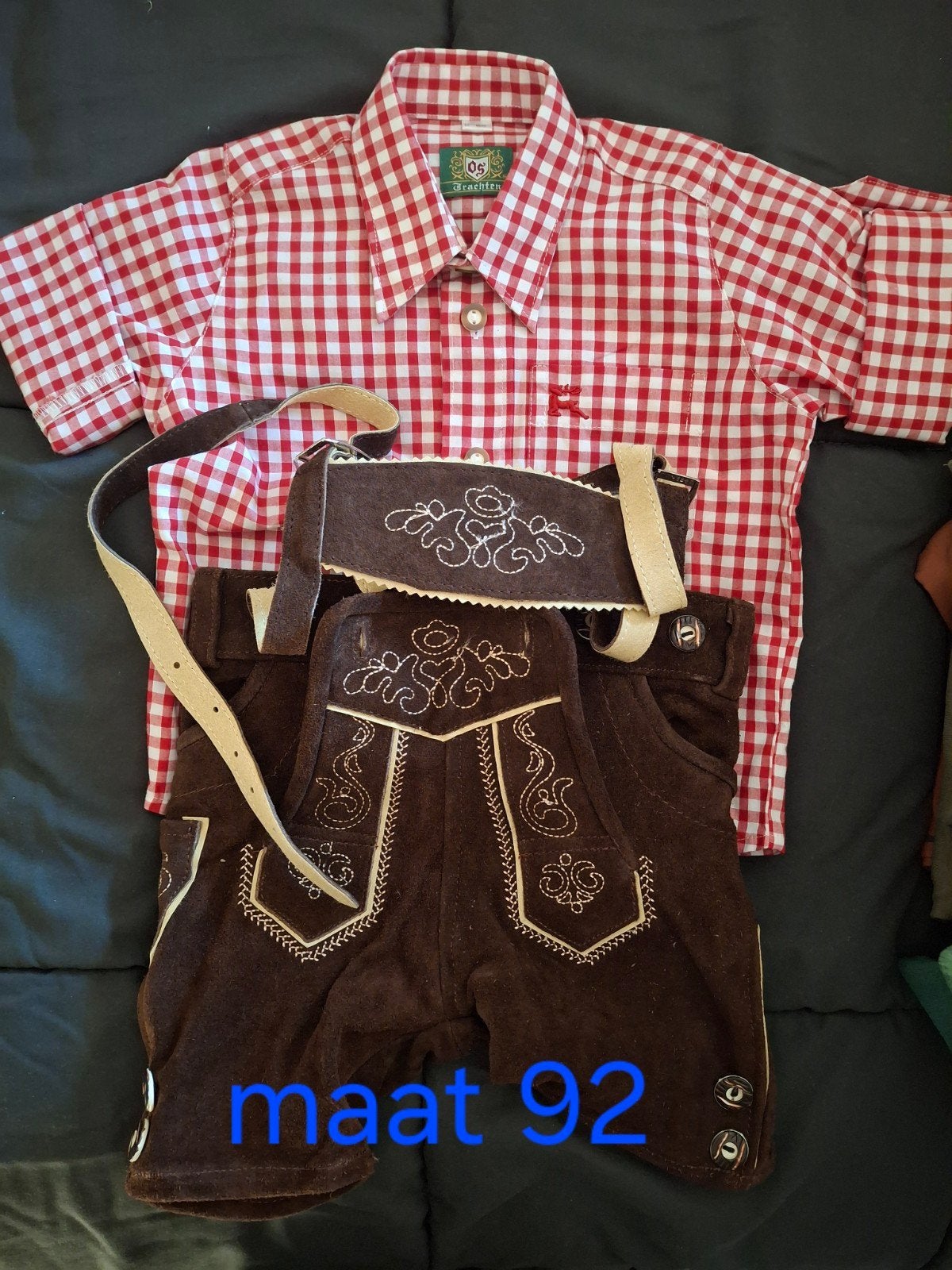 splinternieuwe echte kinderlederhosen met blouse, Ophalen of Verzenden, Nieuw, 104 of kleiner, Jongen