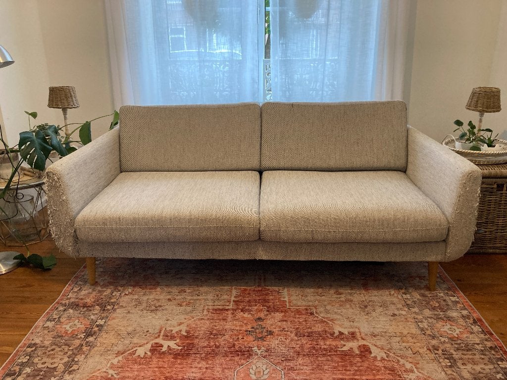 Smedtorp Bank Ikea 3 zits, Ophalen, Gebruikt, Tweepersoons, 75 tot 100 cm