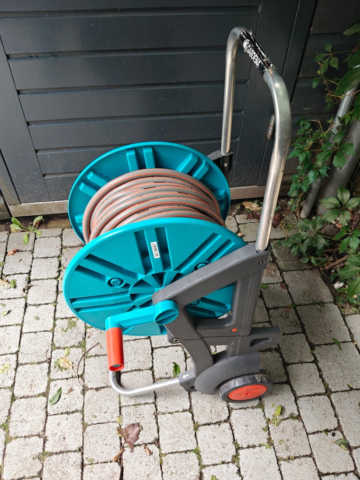 Gardena haspel met 20 meter slang, Ophalen of Verzenden