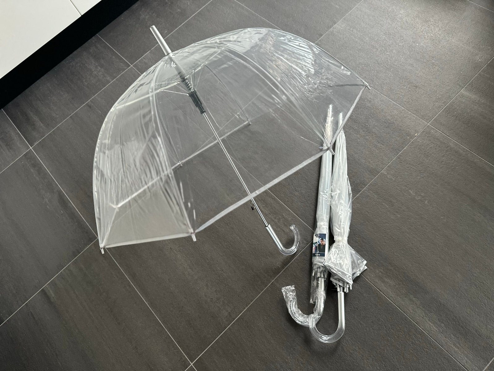 Premium Transparante Bruiloft fotoshoot Paraplu - 85 cm, Ophalen of Verzenden, Transparant, Nieuw, Wit