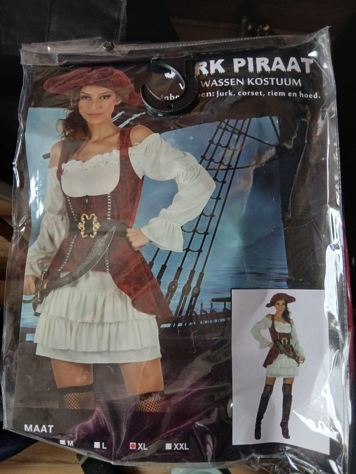 Nieuw Piratenkostuum voor dames - XL, Ophalen, Nieuw