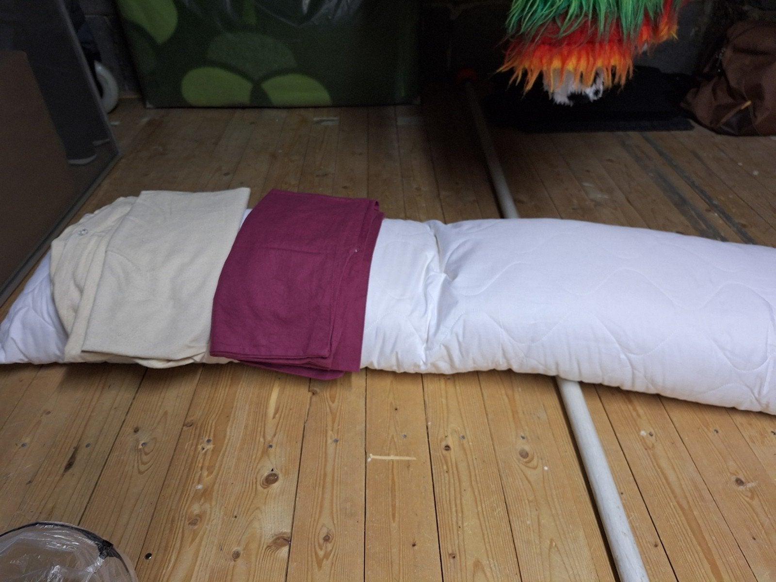 Zijslaapkussen met 2 overtrekken, Ophalen