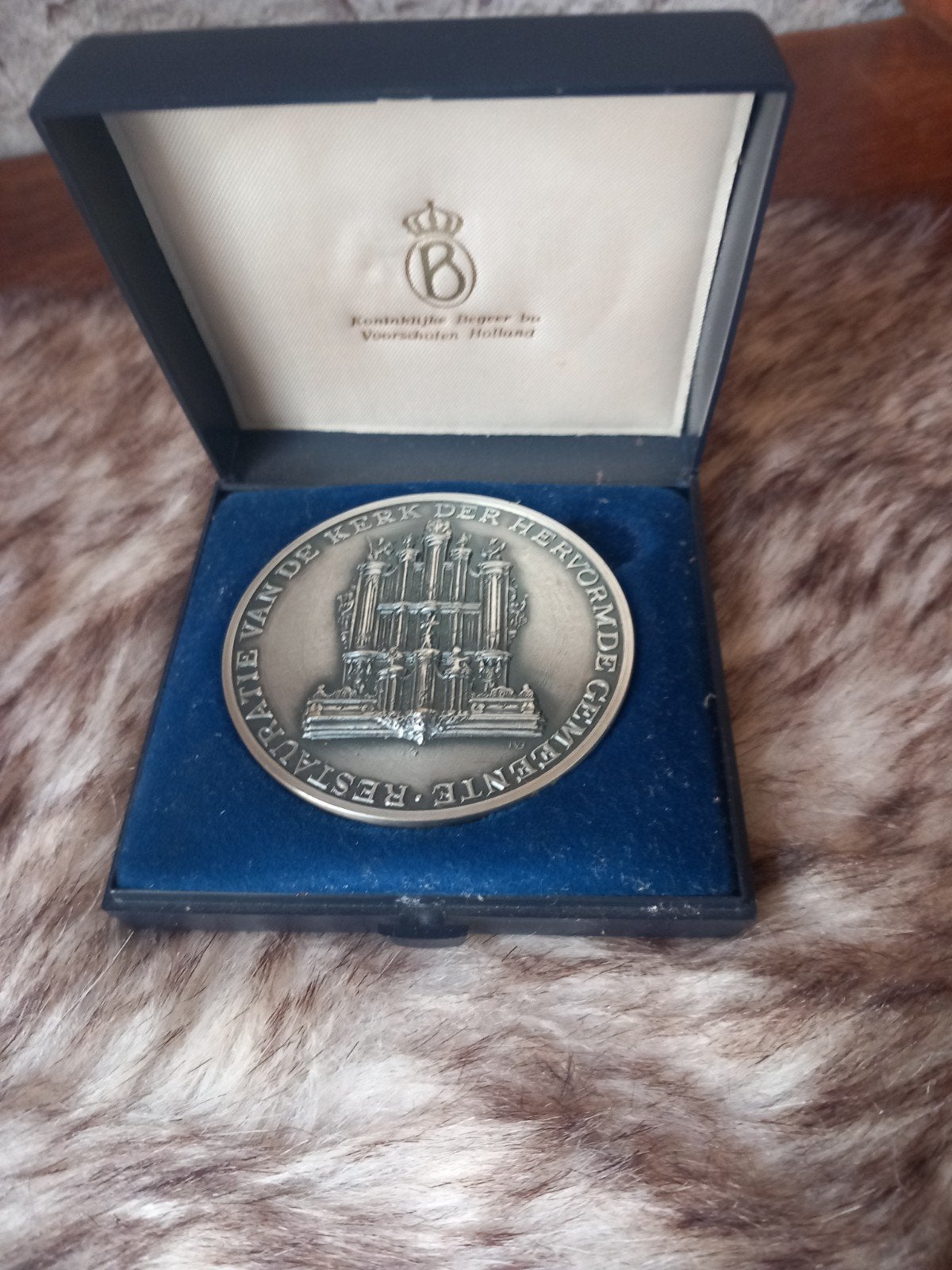Herdenkingspenning Grote of St. Michaelskerk Zwolle, Postzegels en Munten, Penningen en Medailles, Ophalen of Verzenden, Overige materialen