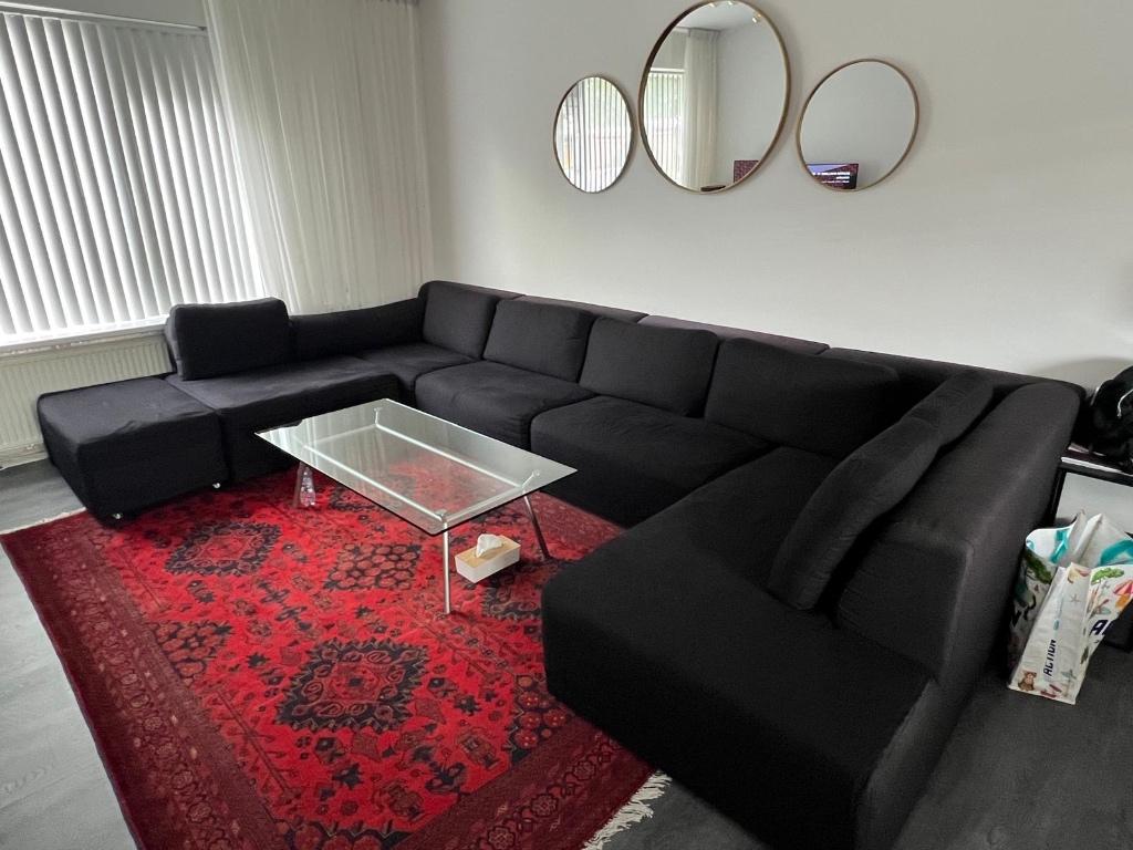 Bankstel/Salon tafel, Huis en Inrichting, Banken | Bankstellen, Ophalen, Gebruikt, Hoekbank, 300 cm of meer