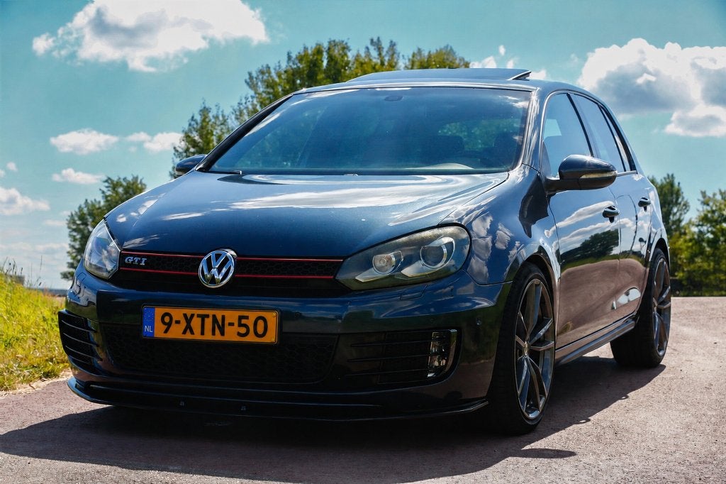 Volkswagen Golf 6 1.4 TSI Highline NIEUWE DSG+APK, Stof, Zwart, 4 cilinders, Blauw