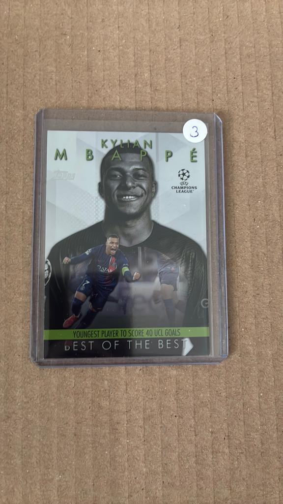 Topps best of the best kylian mbappe, Ophalen of Verzenden, Zo goed als nieuw, Plaatje