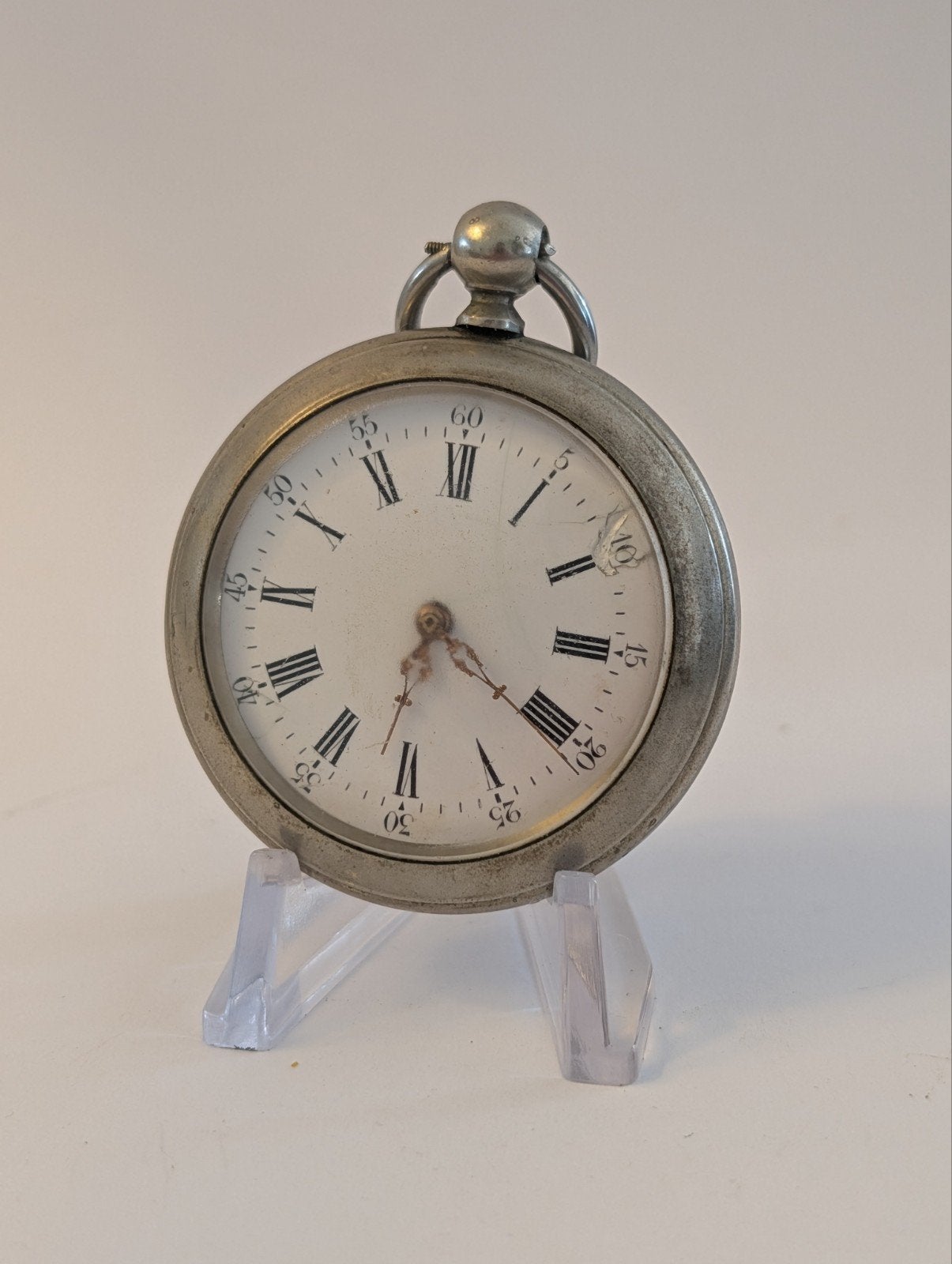 Antiek Beaucourt Zakhorloge - Zilverkleurig, Overige merken, Zakhorloge, Ophalen of Verzenden, Voor 1900