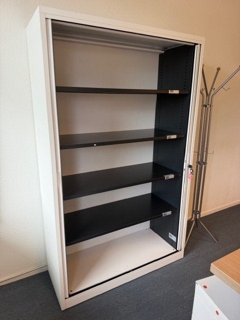 Metalen roldeurkast wit 120x45x196 cm met sleutel – 12 stuks, Met plank(en), 100 tot 150 cm, Ophalen of Verzenden, Zo goed als nieuw