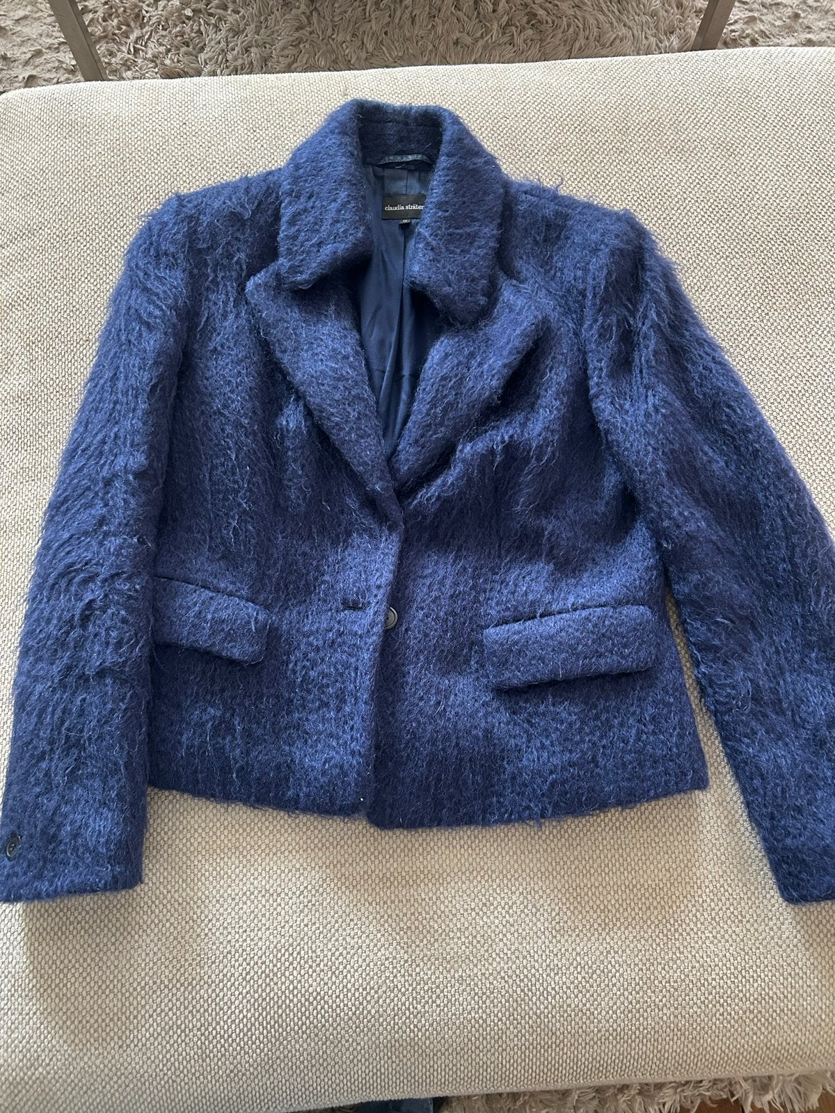 Claudia Sträter Blazer Maat 42 - Stijlvol en Comfortabel, Blauw, Maat 42/44 (L), Ophalen of Verzenden, Jasje