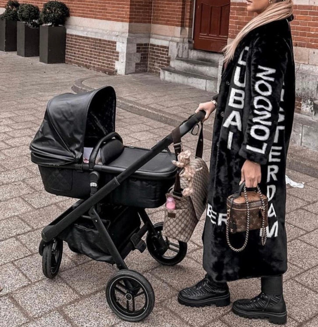 Dubatti leren kinderwagen, Kinderen en Baby's, Kinderwagens en Combinaties, Ophalen, Gebruikt, Kinderwagen, Overige merken