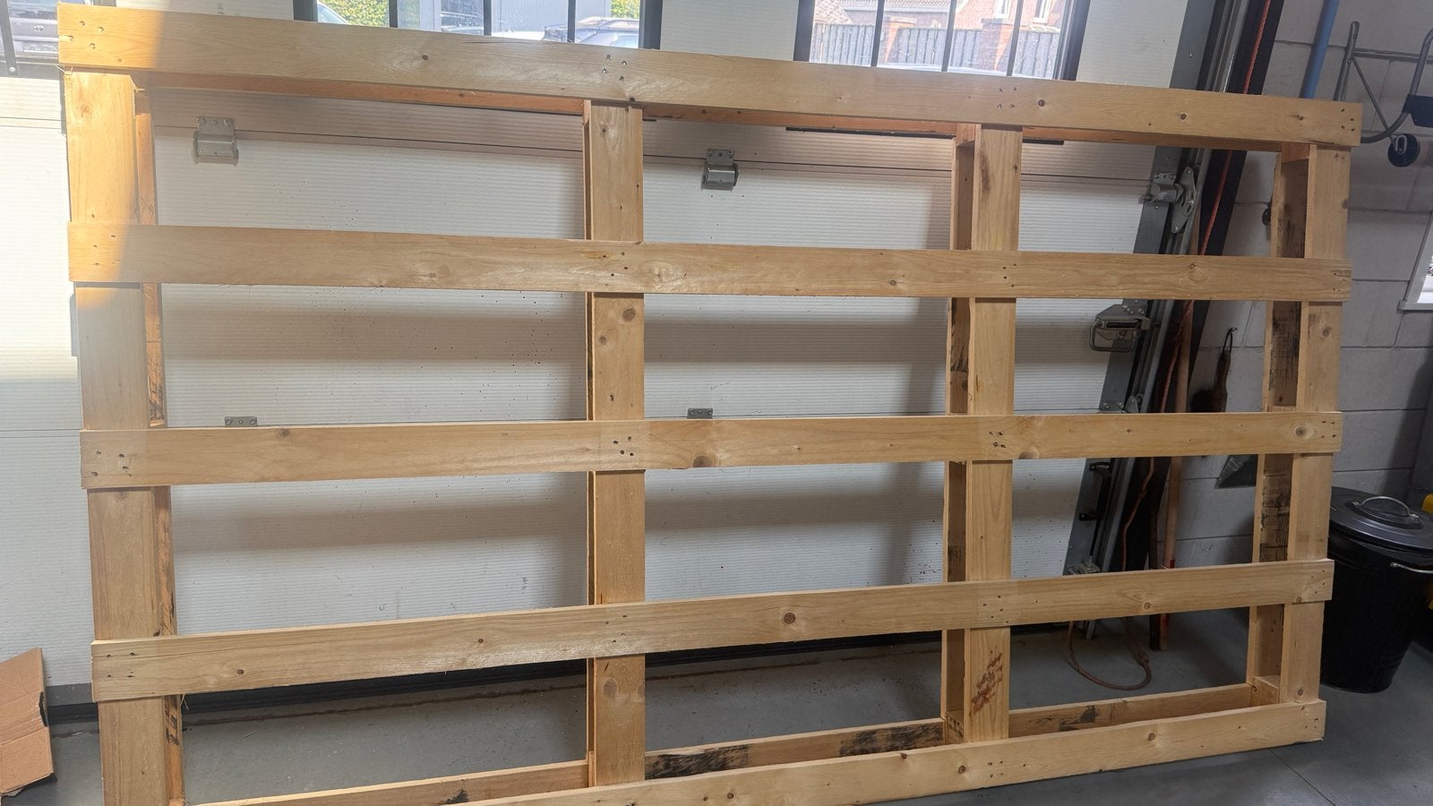 Grote houten pallet/frame - ideaal voor diverse projecten, Ophalen, Gebruikt, 250 tot 300 cm, 50 mm of meer