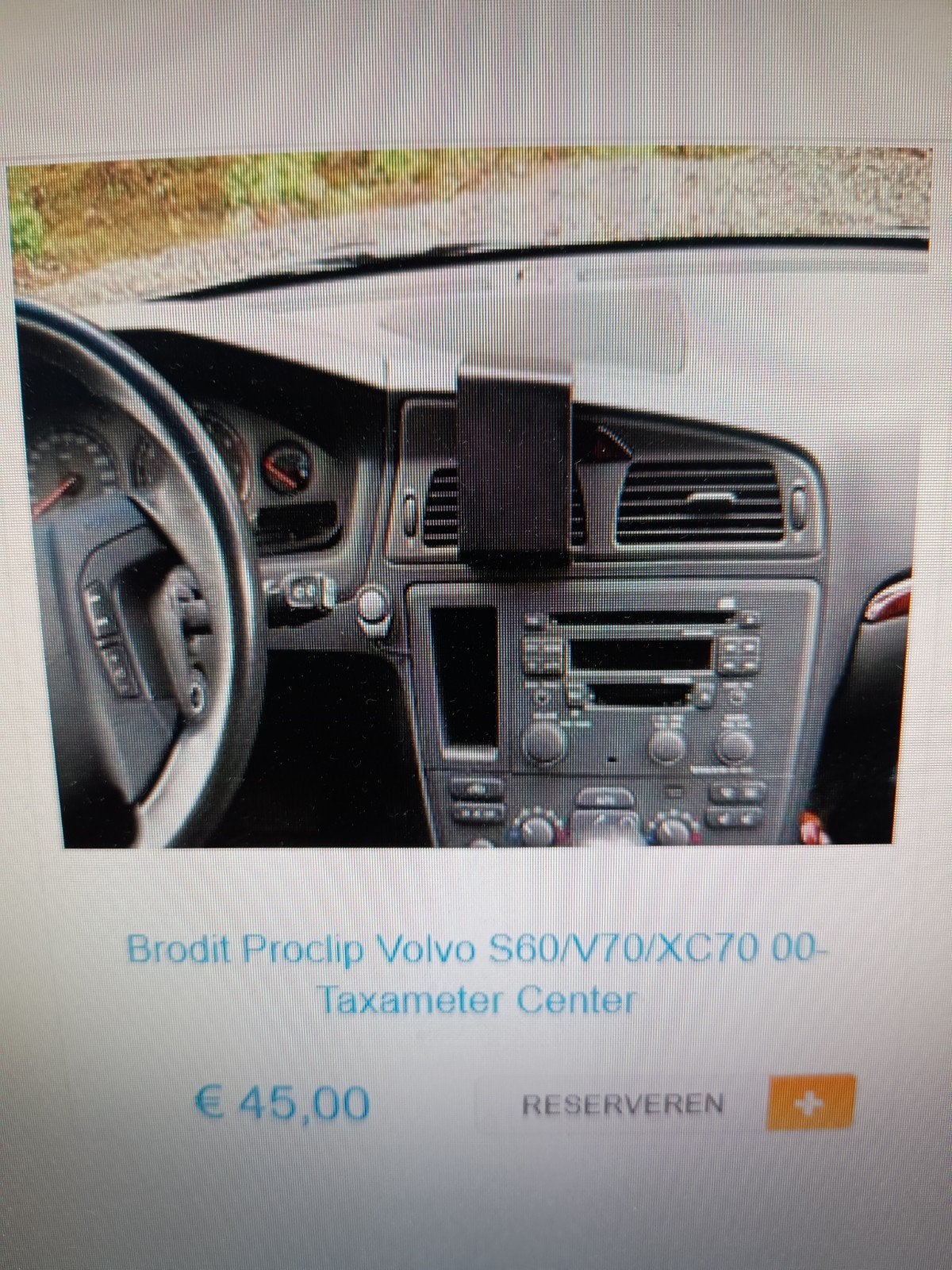 Brodit Proclip Volvo S60/V70/XC70 00- Taxameter Center, Ophalen of Verzenden, Zo goed als nieuw
