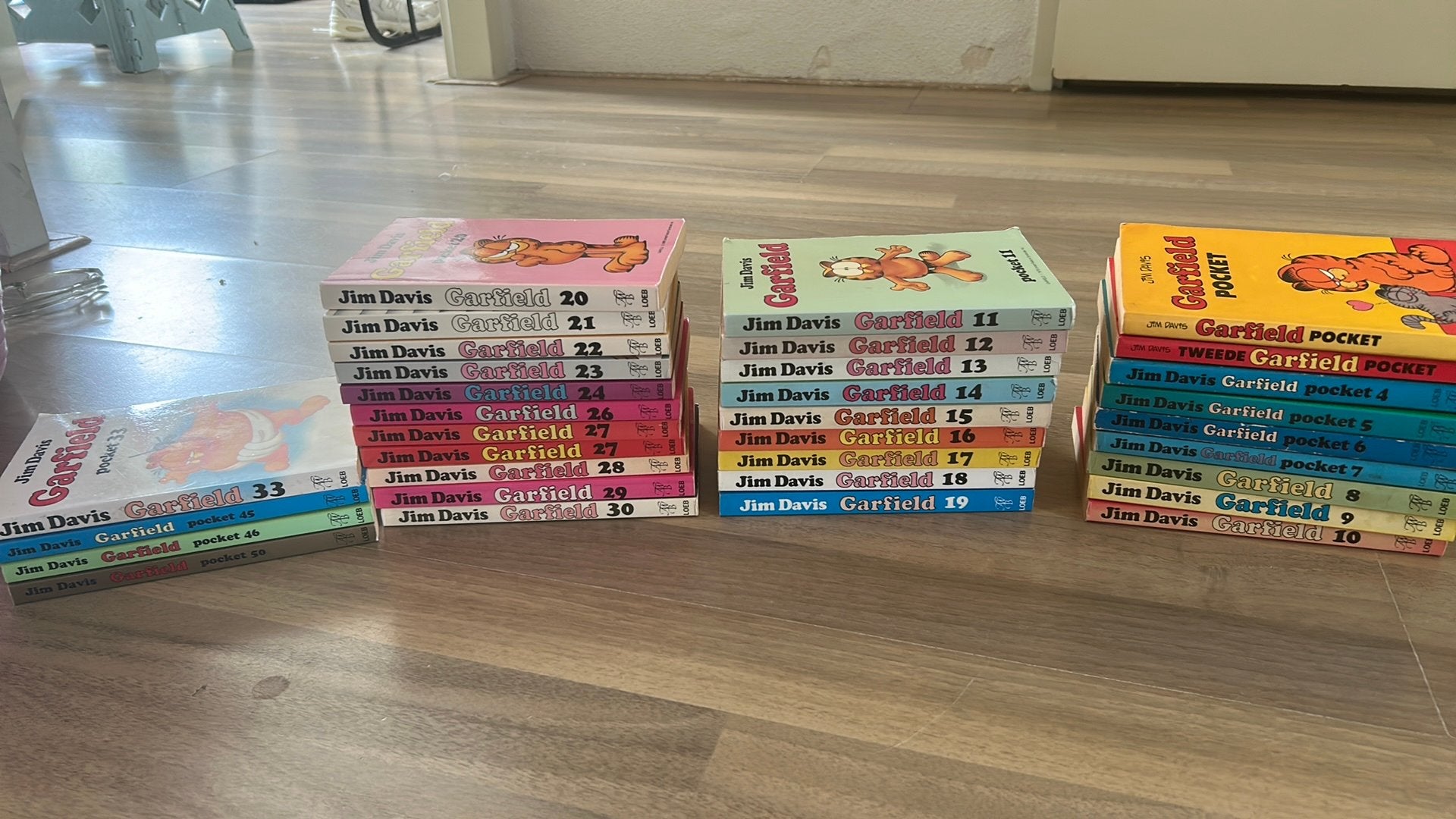 Garfield, pocktetboekjes, heel veel!, Meerdere stripboeken, Ophalen of Verzenden, Gelezen