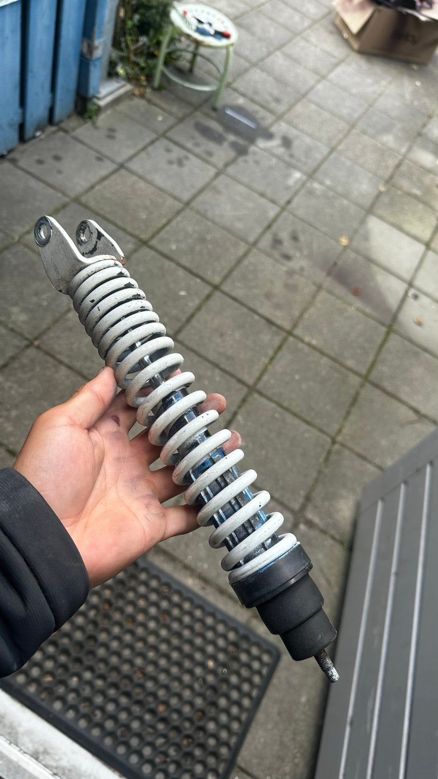 Witte achterveer voor zip, Ophalen of Verzenden, Gebruikt, Overige typen