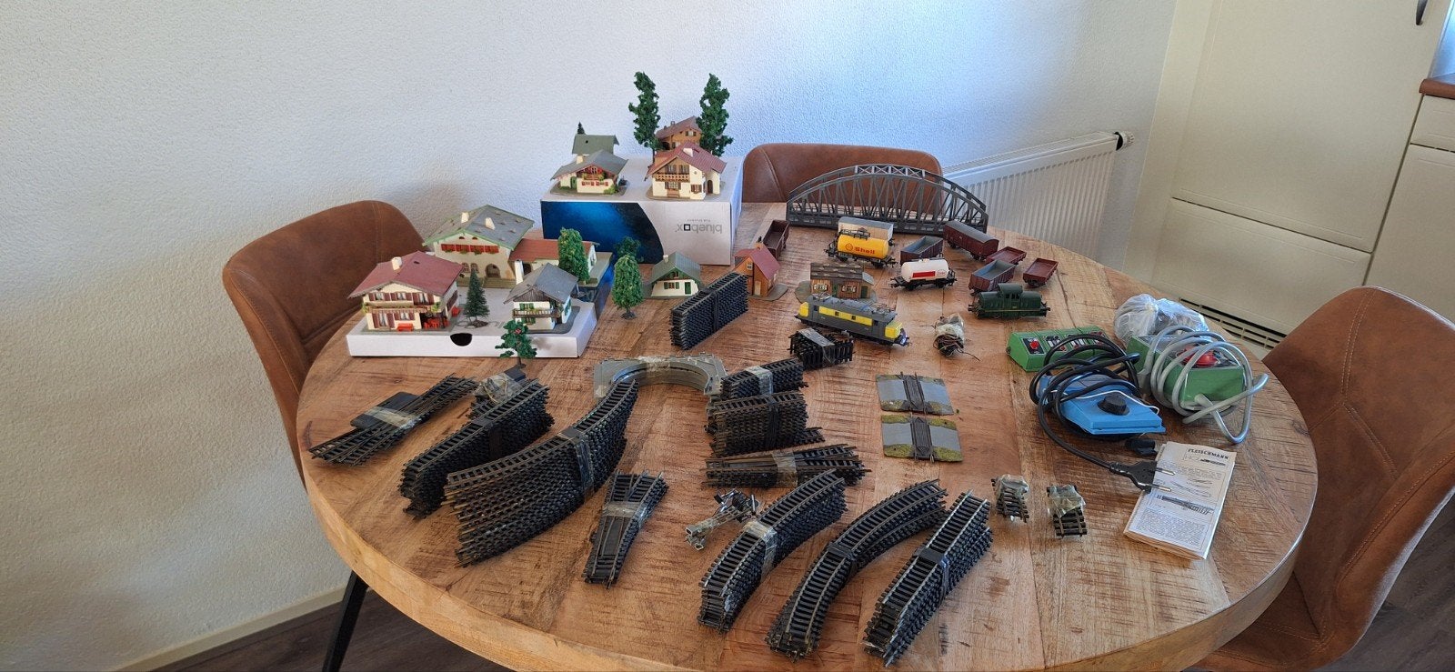 Grote Fleischmann H0 modelspoorbaan collectie, Hobby en Vrije tijd, Gebruikt, Gelijkstroom, Fleischmann, Overige typen