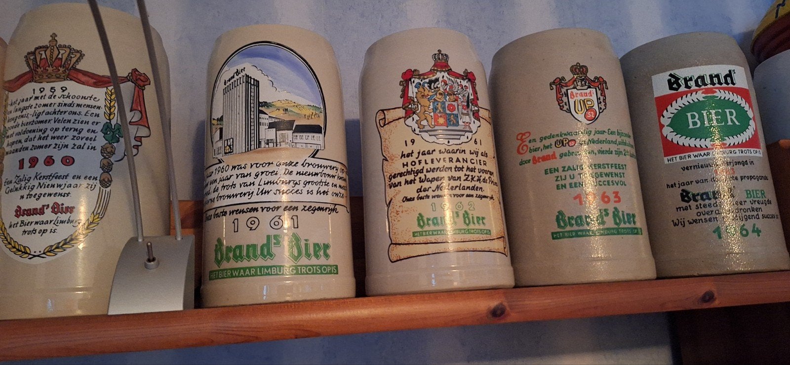 Brand Bier pullen. 1960 t/m 2016 voor €250, Verzamelen, Ophalen of Verzenden, Zo goed als nieuw, Brand
